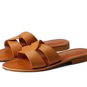 Slaye Maya Authentic Italian Leather Sandals Eu 36 (Us Women's 6) Natural